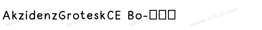 AkzidenzGroteskCE Bo字体转换